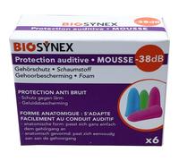 Biosynex Bouchons d'oreille mousse x 6
