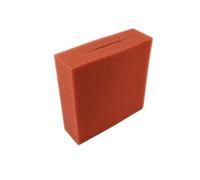 BioTec 5/10/30 Lot d'éponges de rechange pour filtre de bassin Oase Biotec - Éponges filtrantes rouges et bleues fendues - Dimensions : 25 x 25 x 8 cm - Qualité allemande - 1 éponge filtrante rouge