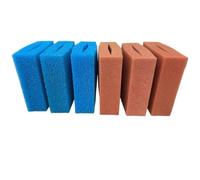 BioTec 5/10/30 Lot d'éponges de rechange pour filtre de bassin Oase Biotec - Éponges filtrantes rouges et bleues fendues - Dimensions : 25 x 25 x 8 cm - Qualité allemande - Set Biotec 10/3 x bleu - 3