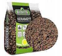 BIOVITA Argile expansée, granulés pour drainage 4-8 mm - Argile expansée granulée pour plantes d'intérieur 18L