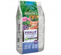 BIOVITA Perlite 18L pour plantes et terreau - Pierre volcanique naturelle pour assouplir et aérer le sol - Améliore la rétention d'eau et la croissance des racines - Pour semis, hydroponique et