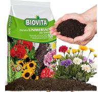 BIOVITA Terreau universel 10 l - Substrat multi-composants - Prêt à l'emploi - Origine naturelle