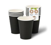 BIOZOYG Gobelet en carton 1000 pièces 300 ml / 12 oz, 90 mm - Gobelets jetables pour café - Gobelets en carton pour boissons chaudes - Alternative aux gobelets en polystyrène, gobelets en papier