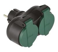 Biplite 2P+T - ELECTRALINE - 16A - IP44 - Noir et vert