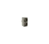 Biplite 2x16a couleur taupe inotech