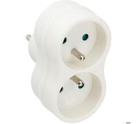 Biplite recy co-conçue Natura - 2x16A - Blanc - Zenitech