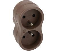 Biplite recy co-conçue Natura - 2x16A - Taupe - Zenitech