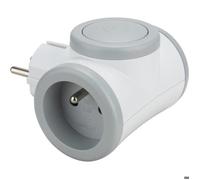 Watt & Co Biplite Multiprise rotative 2 prises 16A - Gris