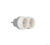 Biplite Schuko 16A Bolea - Blanc et Gris - Zenitech