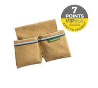 Bipoche LEBORGNE croute de cuir + porte tenaille + bande réfléchissante Batipro bp050b pour maçons/coffreurs - 492050