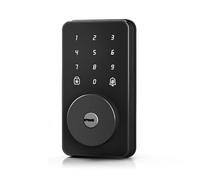 Biquole Serrure de porte d'entrée sans clé avec clavier - Serrure de porte électronique avec code - Verrouillage automatique numérique sans application et WiFi - Convient pour porte avant/extérieure