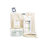 Birambeau - Kit 7 produits Consommation Responsable Zéro Déchet - LunchBox - Bouteille Isotherme - Set de Couverts Réutilisables -Tissus d’emballages alimentaires - Initiation au Zéro Déchet