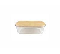 BIRAMBEAU - Ustensiles de Cuisine - Boîtes en Verre - Boîtes Alimentaire Hermétiques - Couvercle en Bambou - 1050mL