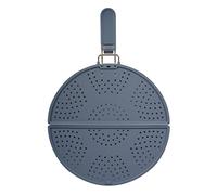 BIRAMBEAU - Ustensiles de Cuisine - Couvercle Silicone Antiprojections Pliable diamètre 30cm Ø - Idéal Gain de Place, Gris