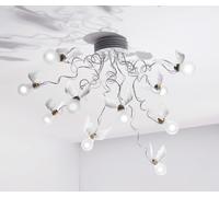 Ingo Maurer Birdie`s Nest LED Deckenleuchte, câbles transparents