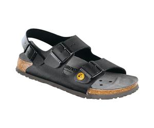 BIRKENSTOCK 634798-46 - Semelle étroite ESD - Chaussure professionnelle Milano antistatique Birko-Flor - Noir - Taille 46 - Semelle étroite, EU