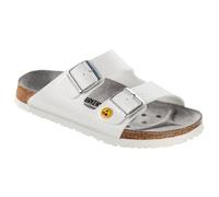 Birkenstock Arizona Birko-Flor ESD Arizona Chaussures Professionnelles antistatiques Birko-Flor Blanc Taille 35 - Semelle étroite, Blanc., 37 EU