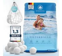 Birkental Boules filtrantes de piscine avec filet -boules filtrantes-verre filtrant,remplacer le sable filtrant-boules filtrantes,système de filtre à sable,accessoires de piscine, nettoyeur de piscine