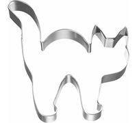 Birkmann 1010707710 Emporte-pièce en forme de chat Halloween 8 cm, plastique, gris, 5 x 3 x 2 cm