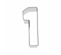 Birkmann 1010713210 Emporte-pièce en forme de chiffre 1, 6 cm, plastique, gris, 5 x 3 x 2 cm