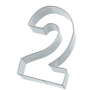 Birkmann 1010713310 Emporte-pièce en forme de chiffre 2, 6 cm, acier inoxydable, gris, 5 x 3 x 2 cm