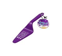Birkmann Colour Kitchen 429765 Pelle à tarte avec inscription en allemand en plastique de qualité alimentaire, indéformable, passe au lave-vaisselle, violet, 26 x 6 cm