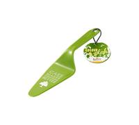 Birkmann Colour Kitchen 429796 Pelle à tarte, en plastique, verte, avec dicton, 26 x 6 cm, passe au lave-vaisselle