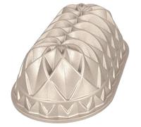 Birkmann Contoura 887244 Moule à gâteau moderne en fonte d'aluminium Ø 26 cm avec revêtement antiadhésif et recette Bronze
