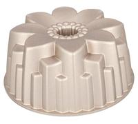 Birkmann Contoura Flora 887329 Moule à gâteau en fonte d'aluminium Ø 22 cm avec revêtement antiadhésif et recette Bronze
