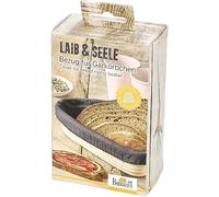 Birkmann, Laib & Seele - Housse décorative pour panier de fermentation - 100% coton certifié Oeko-Tex Standard 100 - En forme de cœur - 24 x 24,5 cm - Lavable à 30 °C