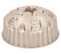 Birkmann RBV Moule à kouglof en fonte d'aluminium, jaune doré, diamètre : 22 cm, bonhomme en pain d'épices