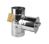 BirnePower Élément de Ramonage 150 mm en Acier Inoxydable, Accessoire pour Tuyau de Poêle, Conduit Cheminée et Évacuation des Fumées