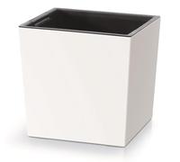 BirnePower Pot de Fleurs Carré Urbi Square Low avec Insert Amovible, Cache-Pot Bas Finition Mate pour Intérieur et Extérieur, Résistant au Gel et UV, 300, Blanc