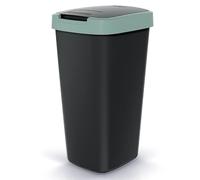 BirnePower Poubelle de Cuisine 25L avec Couvercle Oscillant, Collecteur de Déchets Vert, Corbeille à Papier Compacta Q, Idéal pour le Tri Sélectif, Dimensions 53x29x26cm