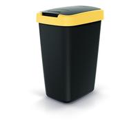 BirnePower Poubelle de Cuisine 45L sans Couvercle, Collecteur de Déchets Jaune, Corbeille à Papier, Bac de Tri Compacta Q, Design Moderne, Dimensions 61,2x39,4x29,8cm