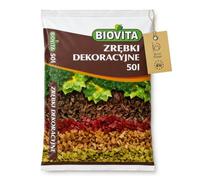 BirnePower Premium Copeaux décoratifs de Bois, Rouge, 50 L, copeaux de Bois colorés, paillis de Jardin et Couvre-Sol, résistants aux intempéries et aux UV