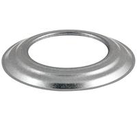 BirnePower Rosace Murale 130 mm pour Tuyau de Poêle FAL en Acier Aluminé, Conduit de Cheminée, Évacuation des Fumées, Accessoire de Chauffage