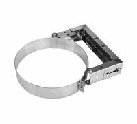 BirnePower Support Mural Réglable 50-100 mm en Acier Inoxydable, pour Tube Double Paroi Isolé 150/220 mm, Conduit Cheminée et Évacuation des Fumées, Épaisseur 0,6 mm