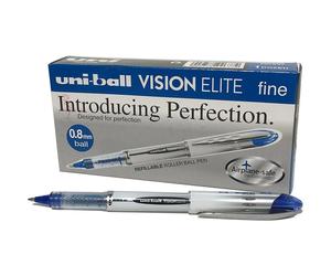 Biros à encre Uni-Ball Vision Elite - Bleu foncé