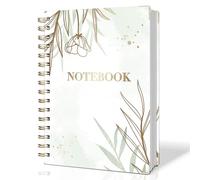 BIROYAL Carnet de notes A5 à pois, 300 pages, bloc-notes à spirales avec cordon de serrage et coins de protection, carnet esthétique à pois, pour femmes, hommes, bureau, école