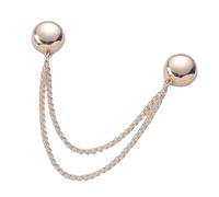 Birtern Pinces à vêtements magnétiques en métal avec chaîne - Pince à linge multifonction tendance pour manchette, écharpe, chapeau, pantalon, femme, robe, manches, taille, foulard, hijab