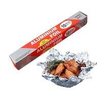 Birtern Rouleau de papier d'aluminium de cuisine - 200 x 30 cm avec cutter | Rouleau de papier alimentaire pour emballage alimentaire, barbecue, grillades et rôtissage