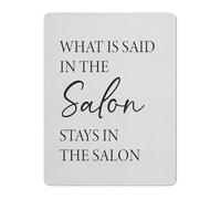 BIRXPMOS Beauty Salon Advice Metal Sign Vintage Glam Style for Makeup Vanity Dressing Room or Home Salon Decor (8 X 12 in)