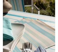 BISCAROSSE Set de table 100% polyester enduit 35x50 Turquoise SUD ETOFFE