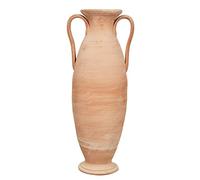 Biscottini Amphore Vase en Terre Cuite Toscane 80x35x25 cm | Grands Pots en Terre Cuite Faits à la Main | Amphores de Jardin décoratives et fonctionnelles