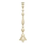 Biscottini Bougeoir Bois L30,5XPR30,5XH150 cm - Bougeoir Bois - Bougeoir Blanc Made in Italy - Chandelier Shabby - Chandelier de Terre