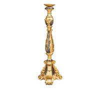 Biscottini Bougeoir Bois L31XPR31XH90 cm - Bougeoir Bois - Chandelier Blanc Made in Italy - Chandelier Shabby - Chandelier de Terra