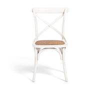 Biscottini Chaise Cuisine Thonet Blanc L47xPR42,5xH86 - Chaises de salon - Chaise de salle à manger - Chaise shabby - Chaises de salle à manger - Chaises de cuisine - Chaises de salle à manger bois