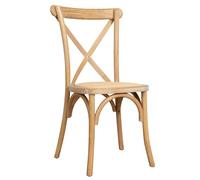 Biscottini Chaise cuisine vintage en bois de frêne L42xPR43xH88 - Chaises de salle à manger - Chaises de cuisine - Chaises de salle à manger bois - Chaises de salon assise en rotin finition naturelle