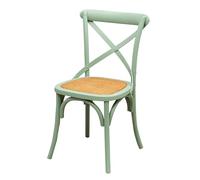 Biscottini Chaises de salle à manger bois massif 87x43x46 cm (vert) - Chaise cuisine et salon - Chaises en bois pour l'extérieur et l'intérieur - Chaise verte
